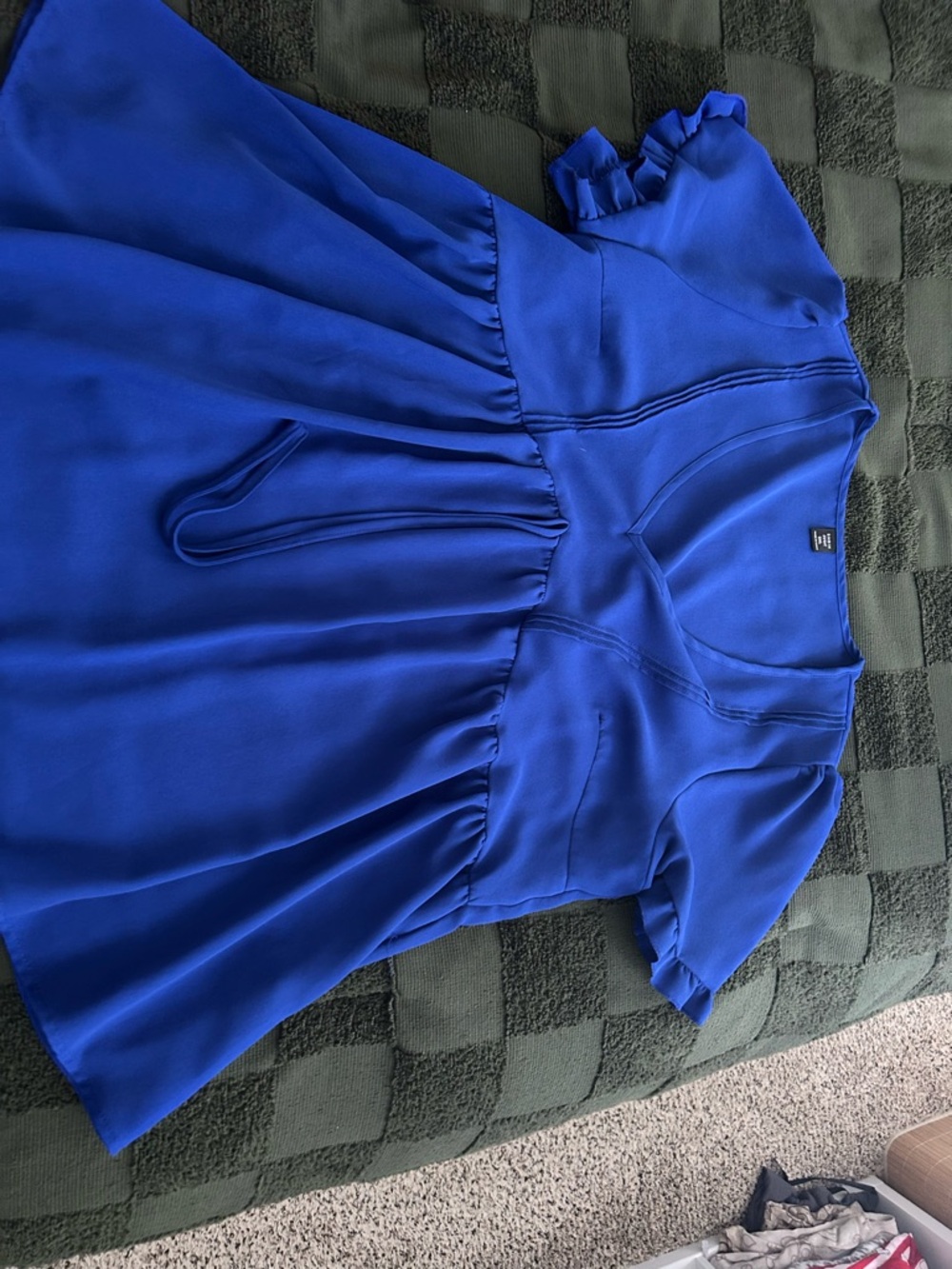 SHEIN Blue Curve Blouse